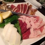 Aomoriya - 瓦焼き カモ、長谷川牧場の豚肉など