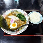 Ramen Tsukemen Ginji - 中華そばと半ライス！950円❗