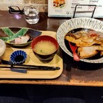 うみからそらへ - うみそら定食(カンパチカマ煮付け) 1300円