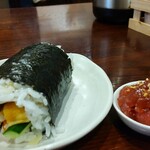 灼味噌らーめん 八堂八 - 日替飯 400円、節分の日の日替飯は「さんくち恵方巻」になります