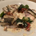 オレンジ - イトヨリとスズキのポワレ、これまた絶品