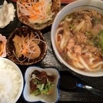 かもや - 鴨南蛮うどん定食¥950-