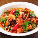 Chukumi (octopus) spicy stir-fry