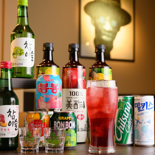 We offer a wide variety of drinks, mainly Korean alcoholic beverages. You can also use Izakaya (Japanese-style bar) at night ◎