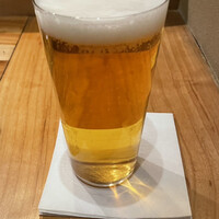 炭火割烹 白坂 - 生ビール