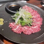 Wagyu skirt steak sashimi