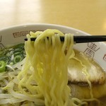 ぷらーなキッチン - プラーナ・正油ラーメン 麺近影