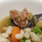 キッチン ブルー グローブ - スモークチキンです