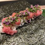 四季彩ダイニング　春 - 鮪のとさきの巻物