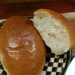 キッチン ブルー グローブ - バンはこんな感じ