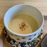 お料理 ちゃとら - 茶碗蒸しは百合根入り。