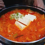 Tuna kimchi hotpot