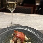 BALCONE SHIBUYA - アンコウのムニエル　焦がしバターソース