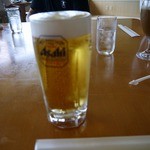 福崎東洋ゴルフ倶楽部レストラン - まずはビールで乾杯です