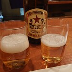 ともえ寿司 - 赤星（サッポロラガービール）