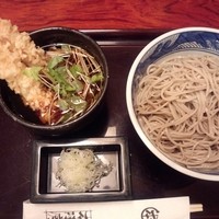 日本橋　本陣房 - 名物　海老天つけ蕎麦大盛（不詳）
                
                