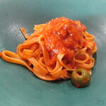 Ryoriya Takashima - 明石産蛸 イタリア産のグリーンオリーブ タリアテッレ