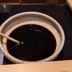 日本料理 柳燕 - オープン以来継ぎ足して来たタレ