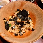 日本料理 柳燕 - 揉み海苔を散らして