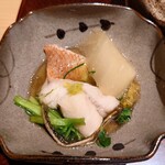 日本料理 柳燕 - 根室の釣りのキンキの芹鍋