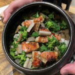 温石 - ●金目鯛、牛蒡、菜の花のご飯