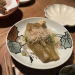 夜ノ焼魚 ちょーちょむすび - 焼き茄子の煮びたし