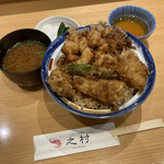 之村 - 添え物丼(穴子)：1900円　※ご飯大盛り無料