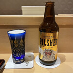 銀座 しのはら - 娘だけ。我々は最後まで行きつくために、ビールは飲みません。