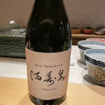 銀座 しのはら - フォアグラ最中に合わせた貴醸酒