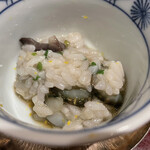 銀座 しのはら - キンコと生ナマコのお粥