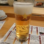 Sushidokoro Saikaku - 生ビール