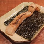 ともえ寿司 - 帆立の桂剥き