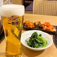 旅亭 まんぷく 六本木ヒルズ店 - 生ビールで乾杯
