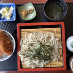 須坂屋 - ざるそばミニタレカツ丼セット 1,380円