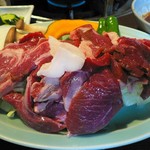 ジンギスカンセットの生ラム肉