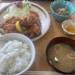 らんたん食堂 - 唐揚げ定食　コスパ良し　唐揚げ旨し！