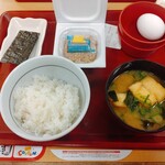 Nakau - 納豆朝食(ご飯小盛り)