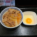 Yoshinoya - 牛丼（並）と生卵