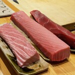 鮨 功 - 本日の鮪①