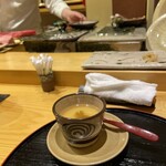 鮨 功 - このわたの茶碗蒸し