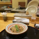 鮨 功 - 平目と里芋の餡がけ