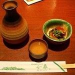 七ツ森 - 付出しと日本酒