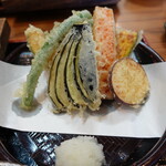 玄庵 檜原 - 地野菜の天ぷらが甘い