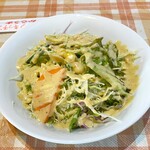 Ajian Kicchin Karau Ma - セットの野菜サラダ　カシューナッツと焼き茄子のオリジナルドレッシング