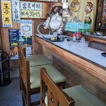 たつ食堂 - 店内はカウンターのみ♪6〜7人座れます♪