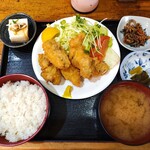 栄寿司 - かきフライ定食