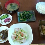 こみや食堂 - 料理写真:こみや定食850円※これに砂肝のコンフィも筑前煮がついてます