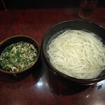 釜揚げうどん 織田薪 本店 - 釜揚げうどん　680円