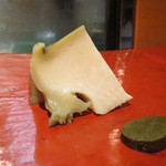 日本橋橘町　都寿司 - 蒸し鮑と鮑の肝味噌漬け