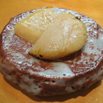 日本橋橘町　都寿司 - 平貝の焼き 西京味噌と信州味噌の合わせで